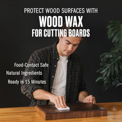 WALRUS OIL - Wood Wax, 0.75 oz Can, FDA Food-Safe, Cutting Board Wax and Board Cream (Pack of 2) - size: 0.74 Fl Oz (Pack of 2)
