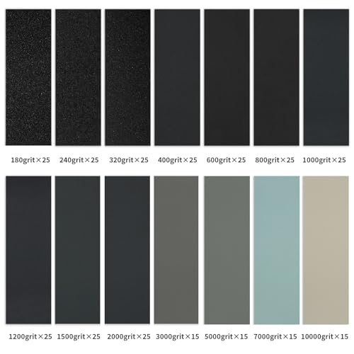 Sandpaper 1200 Grit 25 Sheets, Wet Dry Sand Paper 9 x 3.6 Inch - style: 1200 Grits
