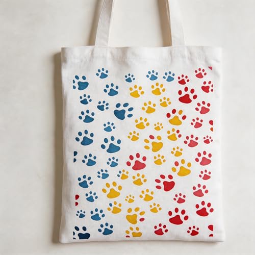 TIAMECH A4 Reusable Dog & Cat Paw Stencil for Painting - color: Pet Paw