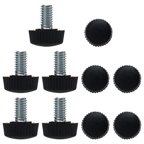 uxcell M6 x 10 x 16mm Leveling Feet Adjustable Leveler Floor Protector for House Furniture Cabinet Table Chair Leg 10 Pack