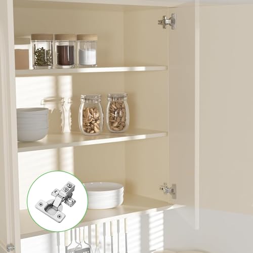 6 Pairs 12 Packs Full Overlay Soft Close Cabinet Hinges 3/4 inch Face Frame Soft Close Hinges with Hydraulic Damper Concealed 3D Adjustable for Face Frame&Frameless Cabinets