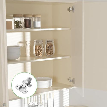 6 Pairs 12 Packs Full Overlay Soft Close Cabinet Hinges 3/4 inch Face Frame Soft Close Hinges with Hydraulic Damper Concealed 3D Adjustable for Face Frame&Frameless Cabinets