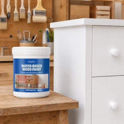 Wood Furniture Paint, White, 10 fl oz
