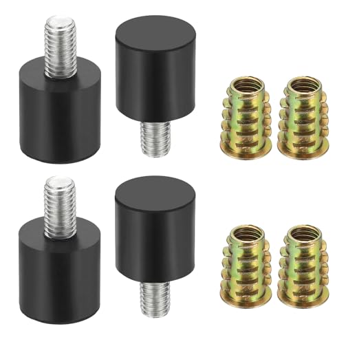 uxcell 4Pcs M8 x 15mm Thread Adjustable Furniture Levelers, 20x34mm Furniture Leveling Feet Screws in Threaded Glide Leveling Floor Protector for Table Chair Cabinet Legs - size: M8 x 15mm Thread, 20x34mm