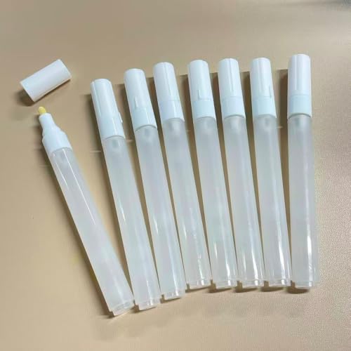 8 Pack Empty Paint Marker Refillable Pens Fine Tips 3mm