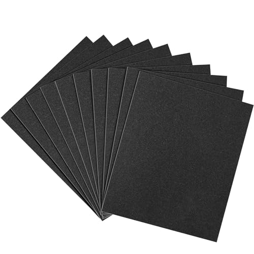 Sandpaper 150 Grit, Wet Dry Sand Paper 9 x 11 Inch - size: 9 x 11 Inch, style: 150Grit