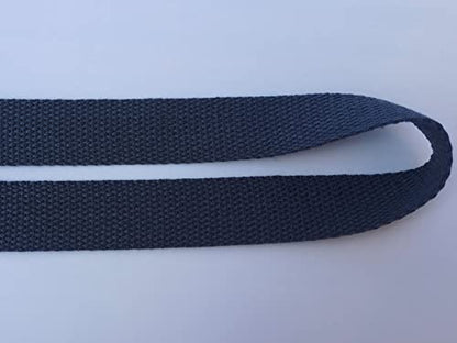 1 Inch Cotton Webbing 10 Yards Cotton Strap for Tote Canvas Bags Crafts Sewing (2090 Dark Grey) - color: 2090 Dark Grey