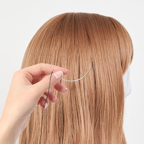 20 Piece Hair Needle and Thread Kit for Weave and Wigs Sewing