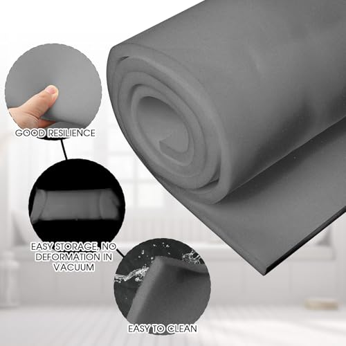 Amylove 1 Pack Upholstery Foam Sheet, 1/2" X 24" X 72", Gray - color: Gray, size: 1/2" X 24" X 72"