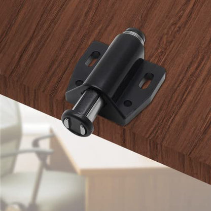 BokWin 8 PCS Magnetic Touch Latch, Black Push Open Cabinet Door Latches and Catches Magnetic Pressure Touch Release with Screws