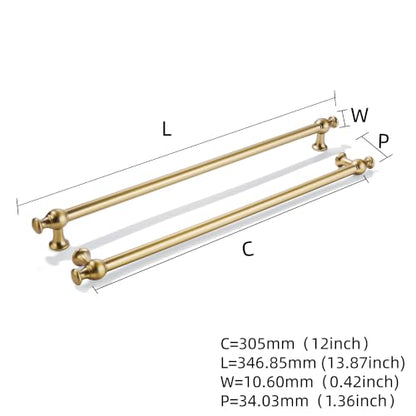 khtumeware 5-Pack 12-Inch(305mm) Champagne Bronze Cabinet Pulls - color: Champagne Bronze, size: 12"(305mm) Hole Center
