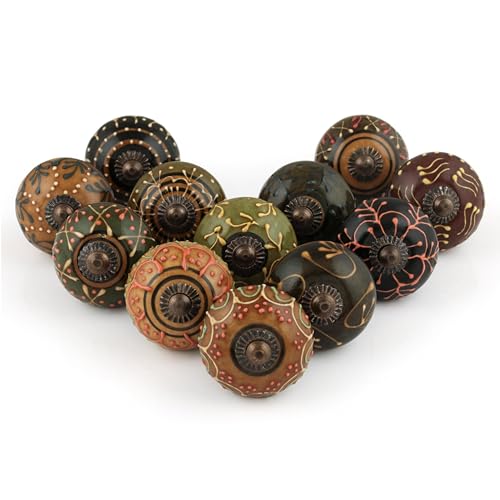 Drawer Knobs - Pack of 12 - color: Multicolor