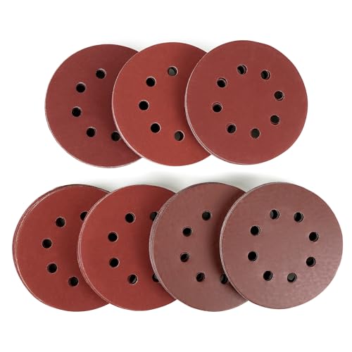 5 Inch 8 Hole Sanding Discs, 70 Pack, 800-3000 Grit Fine Sandpaper - style: 70PCS(800-3000 Grit)