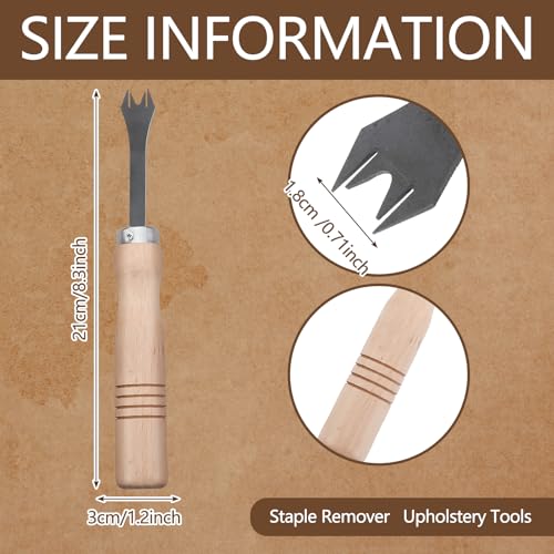 Blulu 1 PCS Upholstery Staple Remover - 124 Heavy Duty Staple Remover Lifter Tool & Removing Various Tack Nail Puller for Carpet, Furniture, Wood Case, Floor, Photo Frame