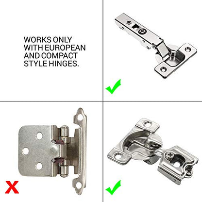 5 Pack Rok Hardware Soft Close for Cabinet Doors/Metal Soft Close Adapter/Damper/Hardware/Zinc/Hinge/European Made! SCD101 - size: 5 Pack