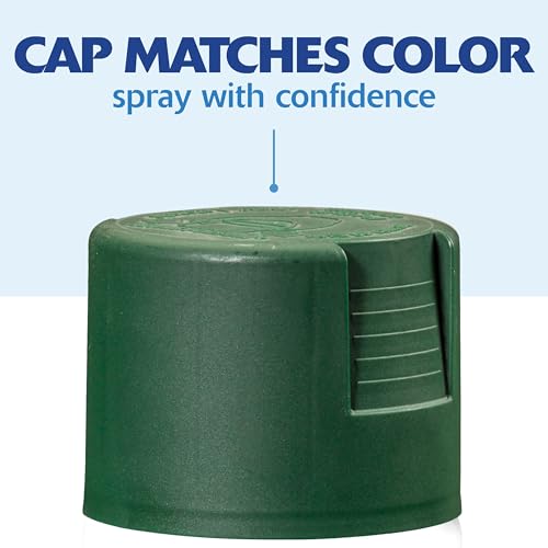 Rust-Oleum Painter's Touch 2X Spray Paint, Semi-Gloss Hunter Green - color: Semi-Gloss Hunter Green, size: 12 Ounce (Pack of 6)