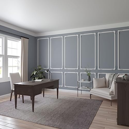 Ekena Millwork PML08X08AS Ashford Corner (matches moulding PML01X00AS) Panel Moulding, 8 1/4"W x 8 1/4"H, Primed