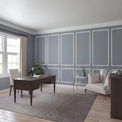 Ekena Millwork PML08X08AS Ashford Corner (matches moulding PML01X00AS) Panel Moulding, 8 1/4"W x 8 1/4"H, Primed
