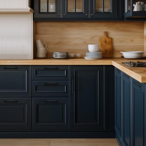 VEHCIL 20 Pack Matte Black Cabinet Handles, 7.5" Hole Centers Kitchen Cabinet Pulls Drawer Dresser Handles Cabinet Hardware for Kitchen Cupboard, Solid Zinc Alloy - color: Matte Black (20PACK), size: 7.5 Inch Hole Center