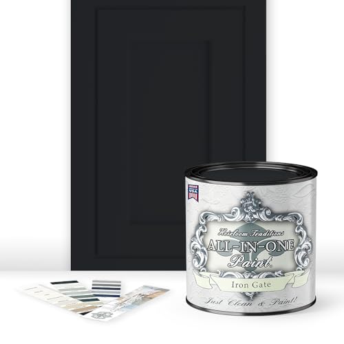 ALL-IN-ONE Paint 2 Quart Cabinet Paint Bundle - Iron Gate - color: Iron Gate