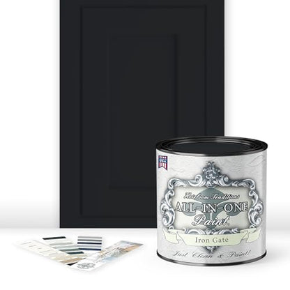 ALL-IN-ONE Paint 2 Quart Cabinet Paint Bundle - Iron Gate - color: Iron Gate