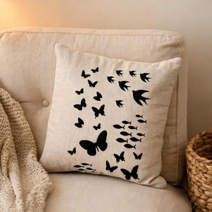 TIAMECH A4 Reusable Butterfly Swallow School of Fish Stencil for Painting - color: Butterfly Swallow School of Fish