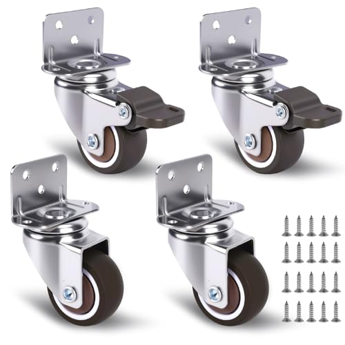 4Pcs 1.5" Small Caster Wheels, Low Profile Castors,194 lbs Total - style: 1.5 Inch Wheel