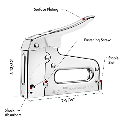 Arrow T50 Heavy-Duty Staple Gun, Manual Stapler