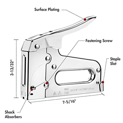 Arrow T50 Heavy-Duty Staple Gun, Manual Stapler