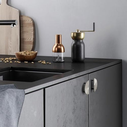 Goo-Ki 2.5''(64 mm) Hole Centers Luxurious & Sturdy Zinc Alloy Cabinet Handls,Satin Nickel Cabinet Pulls for Kitchen,Drawer,Cupboard & Wardrobe,6 Pack - color: Satin Nickel, size: 2.5'' Hole Centers