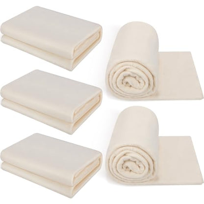 5 Pcs 45 x 60 Inch Natural Cotton Batting for Quilting