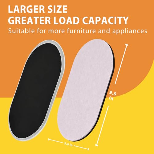 Extra Large Furniture Sliders for Carpet and Hardwood Floors, 8 Mixed - size: For Carpet & Hardwood Floors