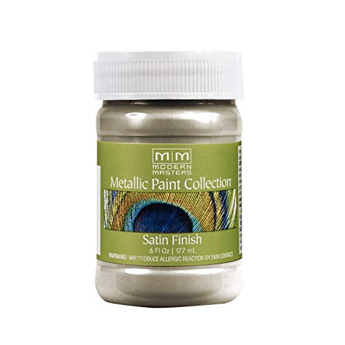 Modern Masters Satin Champagne Metallic Paint - color: Satin Champagne, size: 6 Fl Oz (Pack of 1)