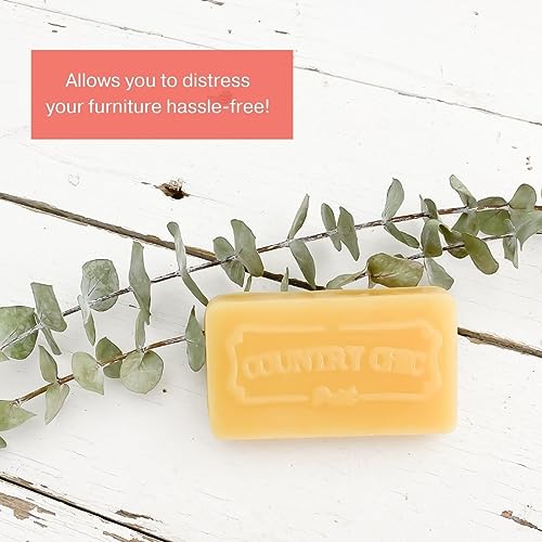 Beeswax Distressing Bar for Chalk Style Furniture Paint, Rustic Shabby Chic Distressing, 100% Natural Beeswax, Eco-Friendly, Delicious Scent, No Chemical Additives - 50 Grams