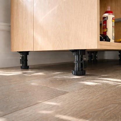 2-Pack Adjustable Cabinet Leveling Legs, 4.7"-5.9" Height, 330 lb Capacity - size: 2 Pieces