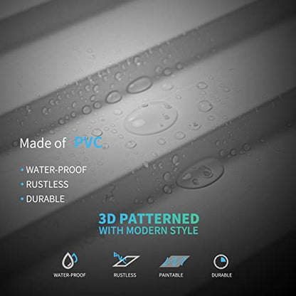 Art3d 3D Fluted Textured Slat Wall Panels, 19.7 x 19.7 in, 12-Pack, White - color: Square - White, size: 19.7 x 19.7in.
