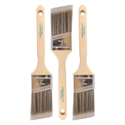 Pro Grade Paint Brushes, 2 Inch Angled Paint Brush, Trim & Walls, 3 Pack - size: 3Ea H 2A