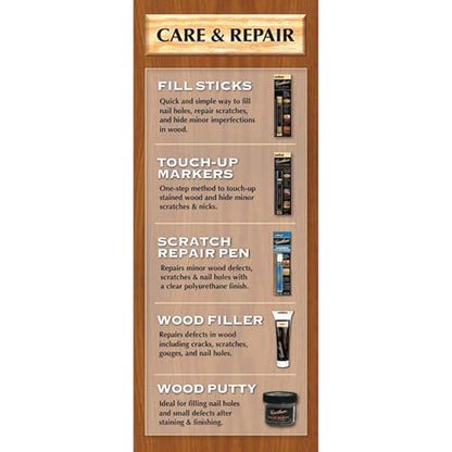 Varathane Premium Dark Walnut Wood Putty - color: Dark Walnut