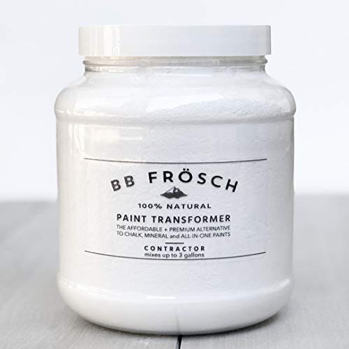 BB Frosch Paint Transformer – Chalk Mineral for Latex & Acrylic Paint, For Kitchen Bathroom Cabinet Countertop Furniture Tile Floor Wood Fabric Appliance Door Counter, No Sanding or Priming, 4 Gallon - size: 48 Ounce (Pack of 1)