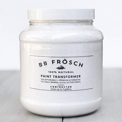 BB Frosch Paint Transformer – Chalk Mineral for Latex & Acrylic Paint, For Kitchen Bathroom Cabinet Countertop Furniture Tile Floor Wood Fabric Appliance Door Counter, No Sanding or Priming, 4 Gallon - size: 48 Ounce (Pack of 1)