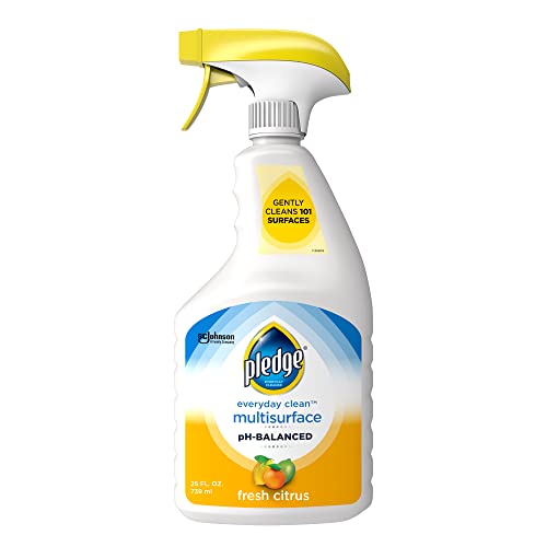 Pledge pH-Balanced Multisurface Cleaner Spray for Everyday Care, Fresh Citrus Scent, 25oz - size: 25 Fl Oz (Pack of 1)