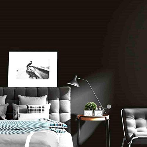 15.7" x 236.2" Black Wallpaper Self Adhesive and Removable Peel and Stick - color: Black, size: 15.7" x 236.2"