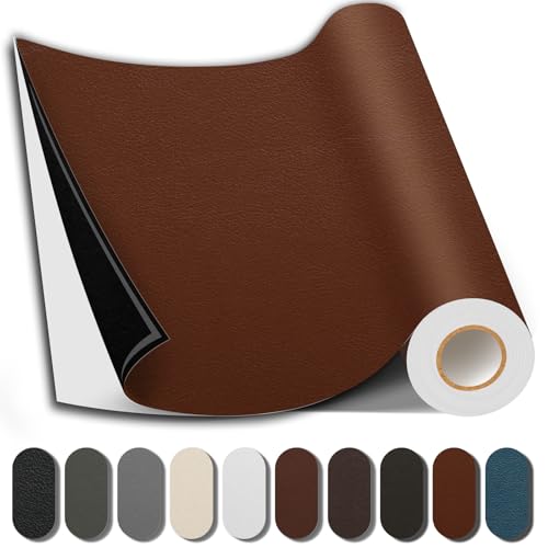Shagoom Leather Repair Kits, Large Vinyl Repair Patch for Couches Furniture - color: Light Brown, size: 17X79 inch