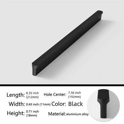 5 Pack Black Cabinet Pulls - Kitchen Hardware Handles for Dresser Drawers -T Shape Cabinet Hardware (8.35 inch,Black) - color: Black, size: 8.35 inch
