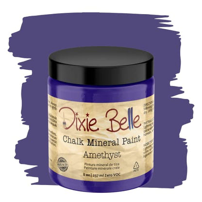 Dixie Belle Paint Company Chalk Mineral Paint - Amethyst (8oz) - color: Amethyst, size: 8 Fl Oz (Pack of 1)