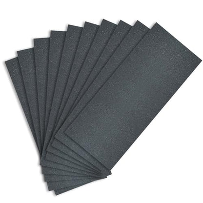 Sand Paper Variety Pack, 10PCS Wet/Dry Sandpaper for Wood Metal Crafts and Car Sanding, 400 Grit, 9 x 3.6 Inch - size: 400-Grit