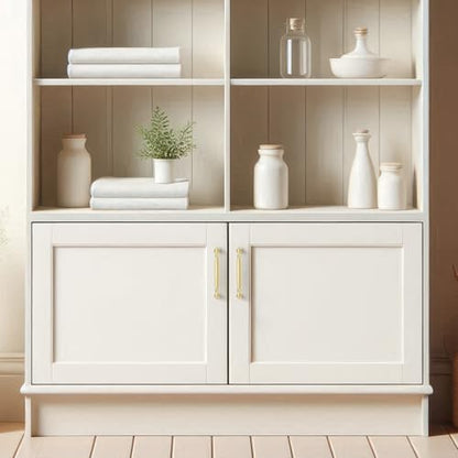 HOME EDIT Brushed Gold Cabinet Handles 5 Inch Pulls 5 Pack - color: Brushed Gold, size: 5 inches Hole Center