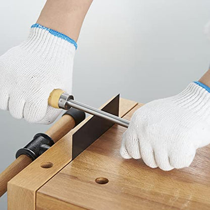 Cabinet Scraper Burnisher with 4 Piece Multi-Shaped Scraper Set 2 Rectangle 1 Curved (Convex and Concave) and 1 Gooseneck Scraper - style: 1 Burnisher+4 Multi-Shaped Scraper