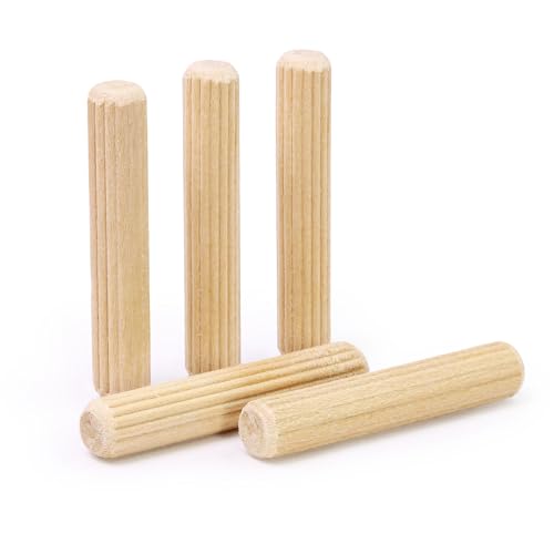 5/16" x 1-3/4" Wooden Dowel Pins - FoDau770 Beech Wood Dowel Rods - 200 Pcs - size: 5/16" x 1-3/4"