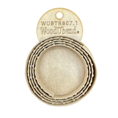 WoodUBend Trim TR807.1 100x1.6cm Heat Bendable & Flexible Wood Trims - DIY Craft, Furniture & Home Decor - Easy to Apply & Paint - Versatile, Reusable & Durable - size: TR807.1